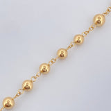 Rosario Virgen Milagrosa Cruz Cristo  8.6gr / 14 3/4 in / Oro Amarillo 18K $