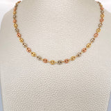 GC Chain 8.15gr / 21 3/4 in / Three Golds 18K $
