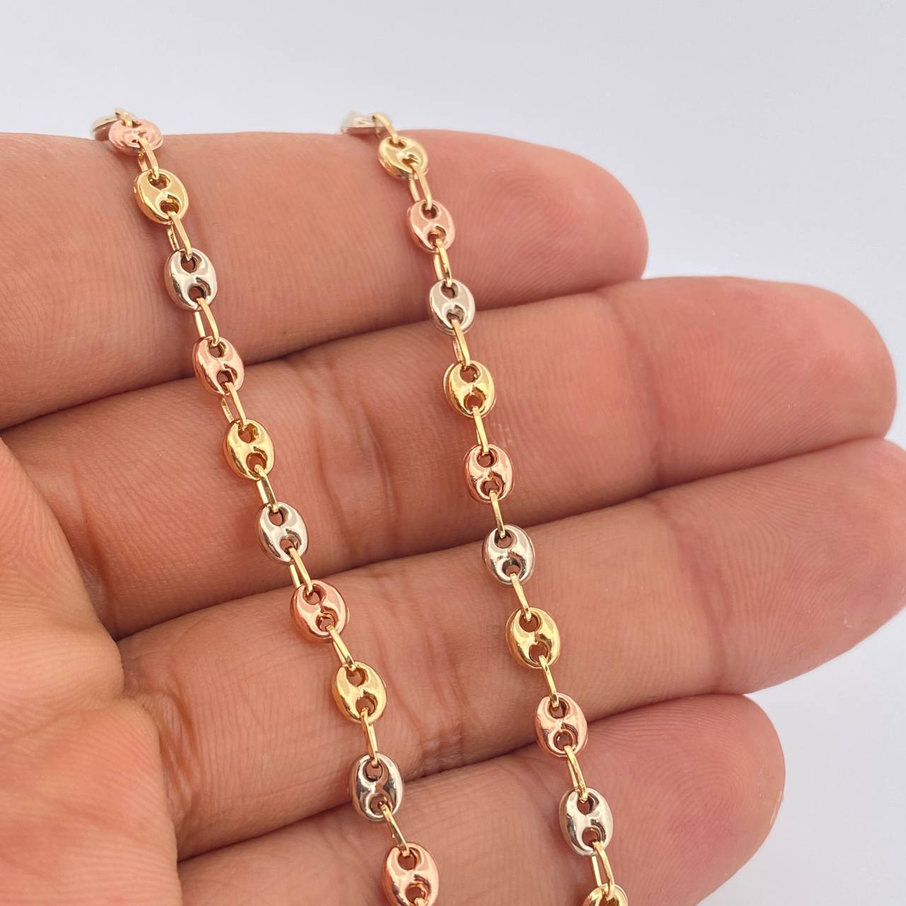GC Chain 7.05gr / 18 in / Three Golds 18K $