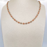 GC Chain 7.4gr / 19in / Two Tone White Rose 18K $