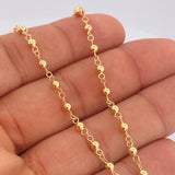 Rosario Virgen Milagrosa Cruz 5.6gr /  23 1/2 in / Oro Amarillo 18K $