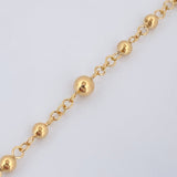 Rosario Virgen Milagrosa Cruz 5.6gr /  23 1/2 in / Oro Amarillo 18K $