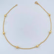 Tobillera Espiga 1.9gr / 9 3/4 in / 4mm Oro Amarillo 18K $