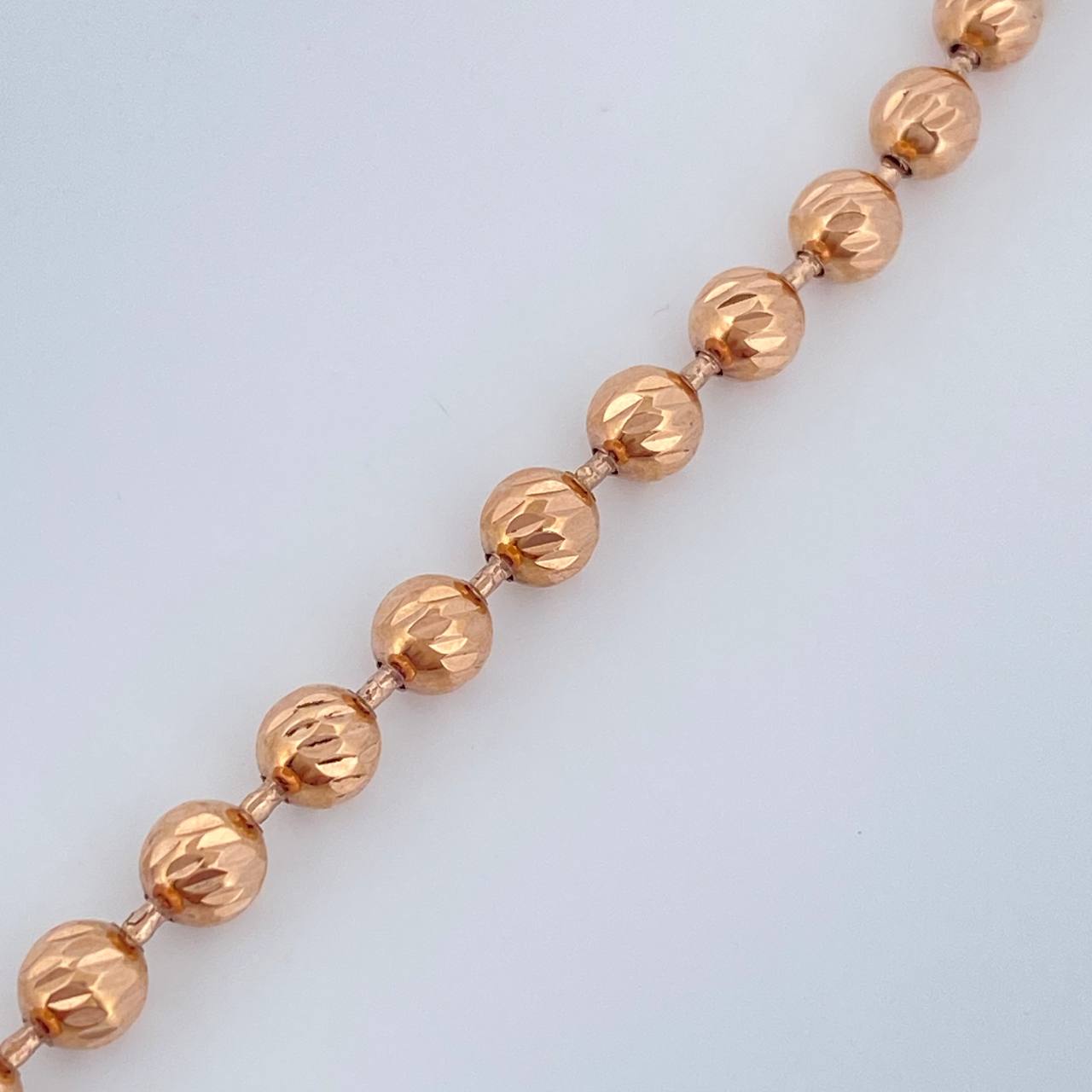 Pulso Militar 5.6gr / 6 3/4 in / 4mm Oro Rosa 18K $