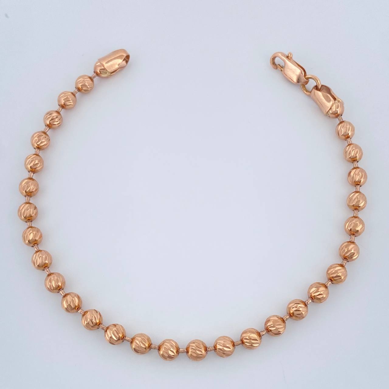 Pulso Militar 7.6gr / 7 1/4 in / 4mm Oro Rosa 18K $