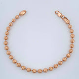 Pulso Militar 7.6gr / 7 1/4 in / 4mm Oro Rosa 18K $