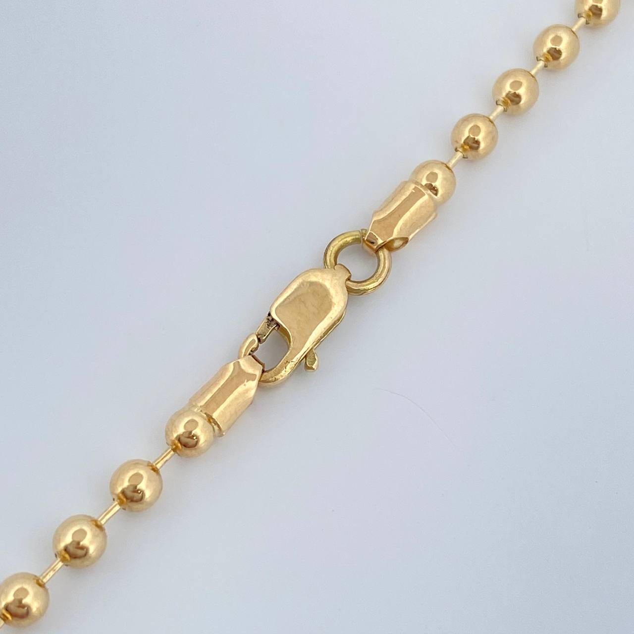 Cadena Militar 12.85gr / 24 in / 3mm Oro Amarillo 18K $
