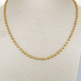 Cadena Militar 11gr / 24 in / 3mm Oro Amarillo 18K $