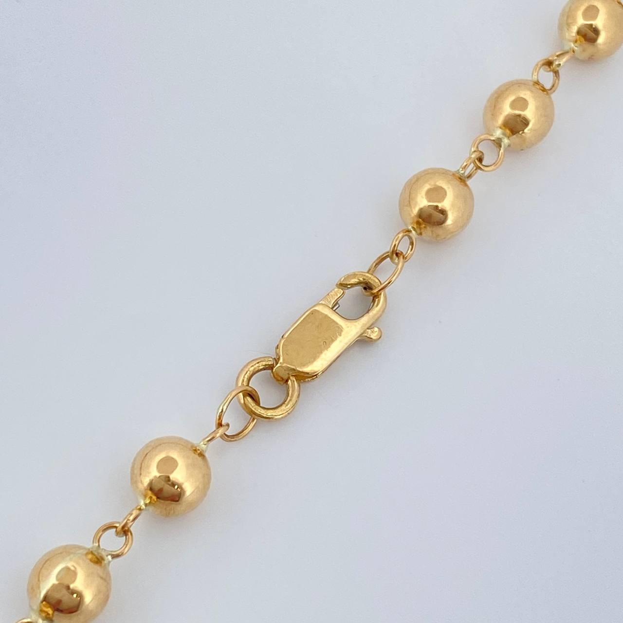 Rosario Virgen Milagrosa Cruz Cristo 12.95gr / 21 1/4 in / 5mm Oro Amarillo 18K $