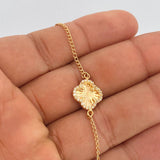 Clover Bracelet Classic Link 2.4gr / 7 1/2 in / 1.5mm 18K Gold Yellow &