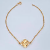 Clover Bracelet Classic Link 2.4gr / 7 1/2 in / 1.5mm 18K Gold Yellow &