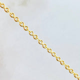 Tobillera Infinito 3gr / 10 1/4 in / Oro Amarillo 18K