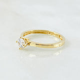 Anillo Solitario Cuatro Garras 1.75gr / T6 3/4 / Oro Amarillo 18K ©