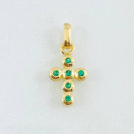 Dije Cruz Tupida 1.15gr / 3/4 in / Oro Amarillo 18K *