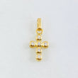 Pendant Cross Dense 1.15gr / 3/4 in / 18K Yellow Gold *