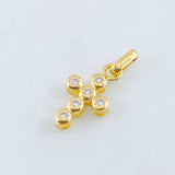 Pendant Cross Dense 1.15gr / 3/4 in / 18K Yellow Gold *
