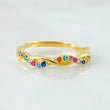 Anillo Carril Entrelazado  1.8gr / T7 / Oro Amarillo 18K