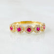 Anillo Flor Churumbela 2.2gr / T6 / Oro Amarillo 18K