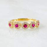 Anillo Flor Churumbela 2.2gr / T6 / Oro Amarillo 18K