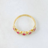 Anillo Flor Churumbela 2.2gr / T6 / Oro Amarillo 18K