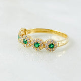 Anillo Flor Churumbela 2.1gr / T6 1/4 / Oro Amarillo 18K