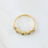 Anillo Flor Churumbela 2.1gr / T6 1/4 / Oro Amarillo 18K