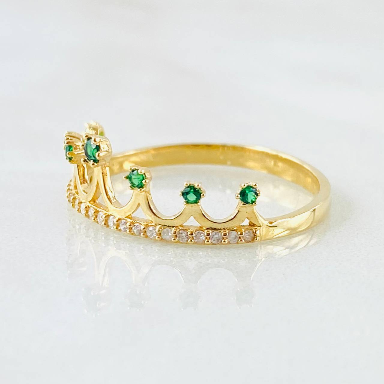Anillo Corona 2.3gr / T9 / Oro Amarillo 18K