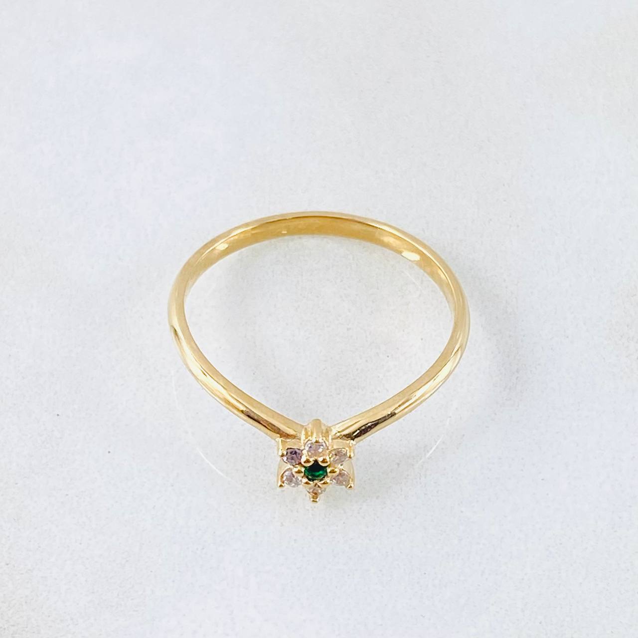 Anillo Floreado 1.9gr / T8 1/2 / Oro Amarillo 18K