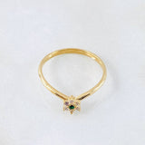 Anillo Floreado 1.75gr / T6 1/2 / Oro Amarillo 18K ©