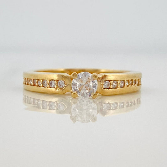 Solitaire Churumbela Ring 3.4g / T6 Yellow Gold 18K
