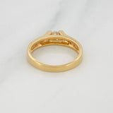 Solitaire Bridge Ring 3.45g / T6 1/4 Yellow Gold 18K