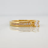 Anillo Solitario Churumbela 3.4g / T6 Oro Amarillo 18K