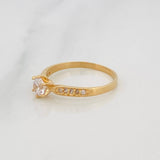 Anillo Solitario Churumbela 1.95g / T6 3/4 Oro Amarillo 18K