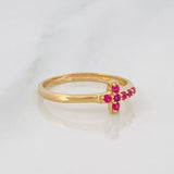 Anillo Cruz 1.45g / T5 3/4 Oro Amarillo 18K