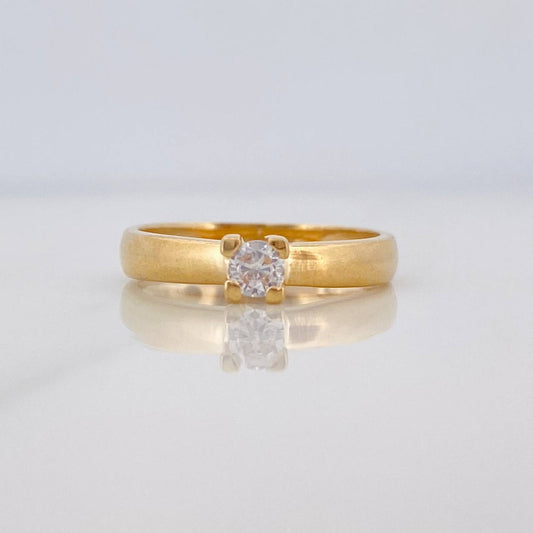 Anillo Solitario 2.3g / T5 3/4 Oro Amarillo 18K