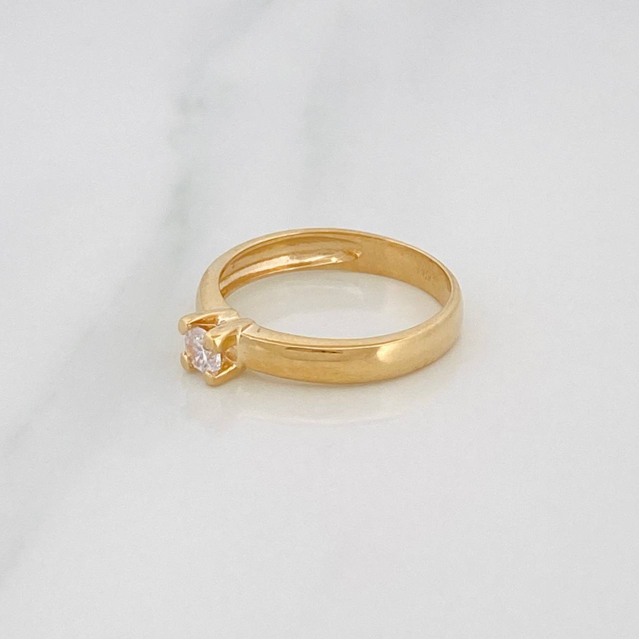 Anillo Solitario 2.3g / T5 3/4 Oro Amarillo 18K