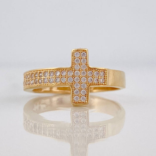 Anillo Cruz 3.05g / T6 1/2 Oro Amarillo 18K