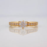 Anillo Solitario Churumbela 2g / T7 1/4 Oro Amarillo 18K