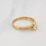 Anillo Solitario Churumbela 2g / T7 1/4 Oro Amarillo 18K