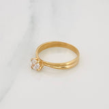 Anillo Solitario 1.75g / T5 1/4 Oro Amarillo 18K