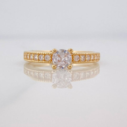 Solitaire Churumbela Ring 2.35g / T6 3/4 Yellow Gold 18K