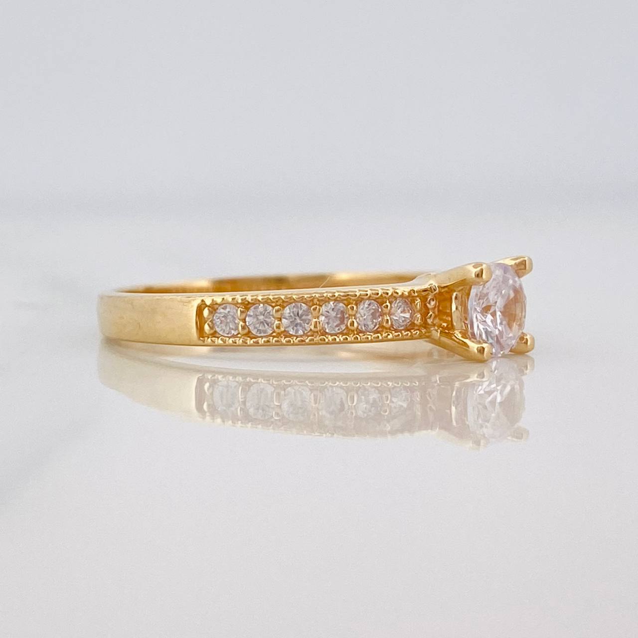 Anillo Solitario Churumbela 2.35g / T6 3/4 Oro Amarillo 18K