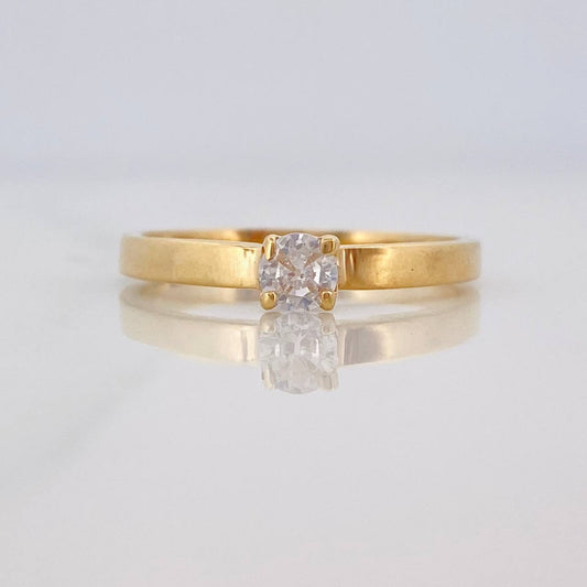 Anillo Solitario 2.5g / T7 3/4 Oro Amarillo 18K