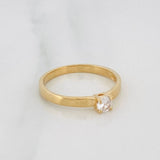 Anillo Solitario 2.5g / T7 3/4 Oro Amarillo 18K