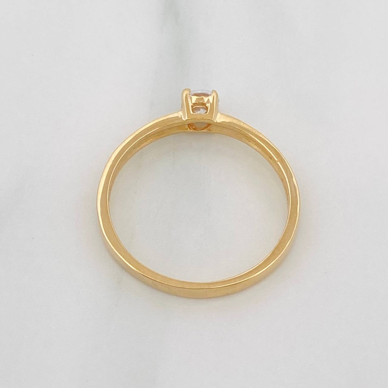 Anillo Solitario 2.5g / T7 3/4 Oro Amarillo 18K