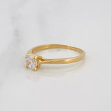 Anillo Solitario 1.9g / T6 1/2 Oro Amarillo 18K