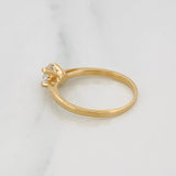 Anillo Solitario 1.9g / T6 1/2 Oro Amarillo 18K