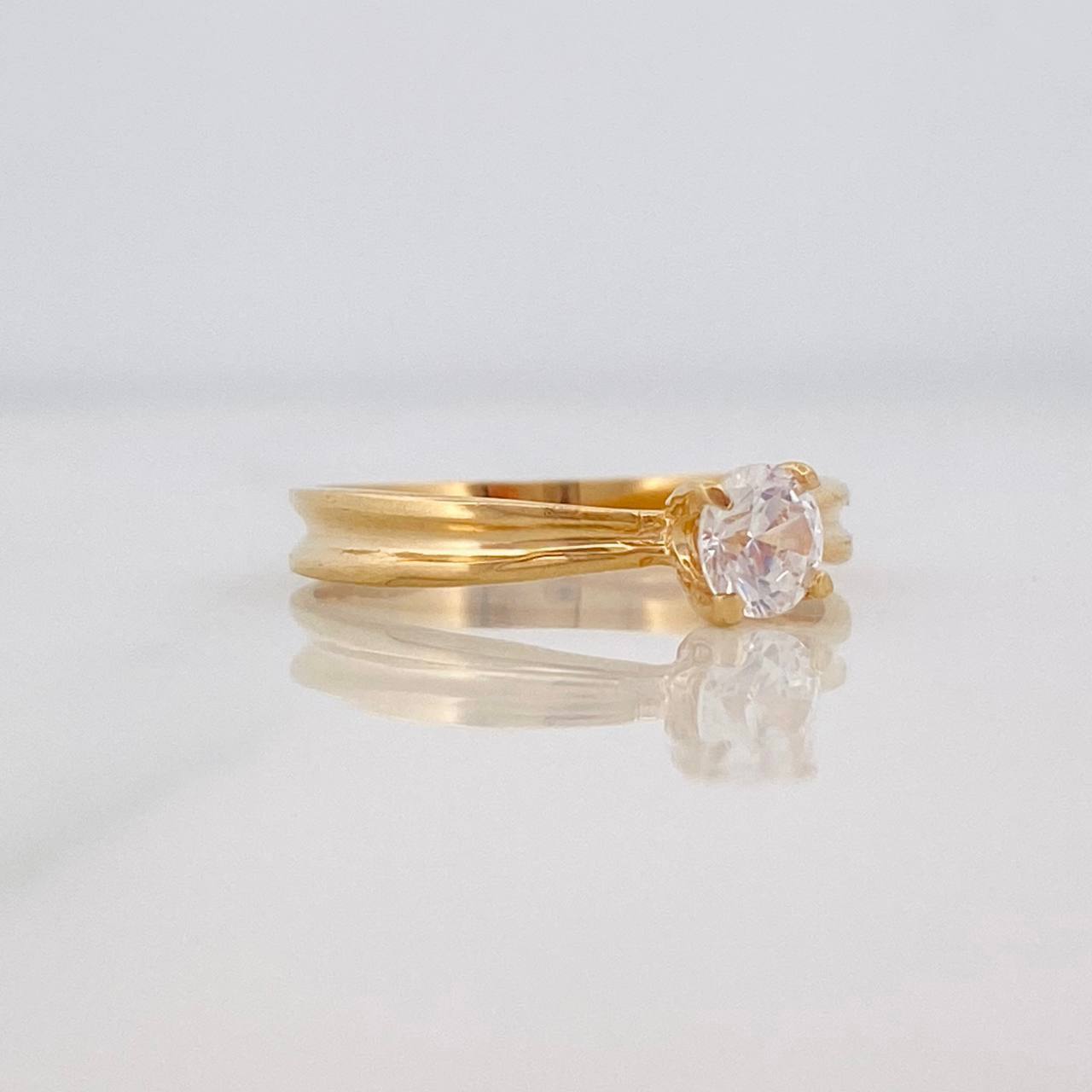 Anillo Solitario 1.75g / T5 1/4 Oro Amarillo 18K