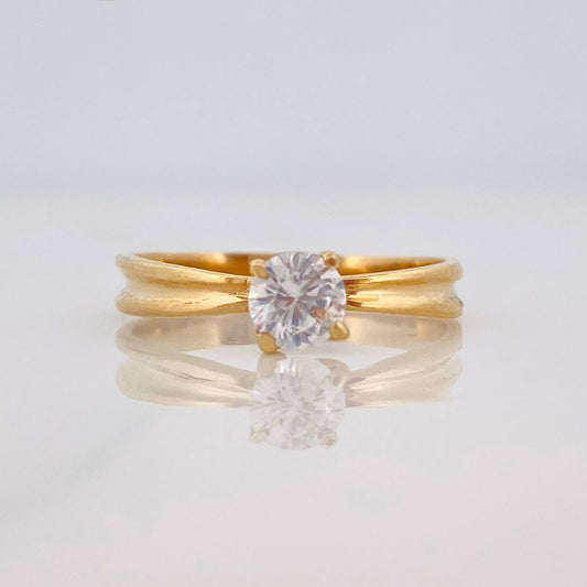 Anillo Solitario 1.75g / T5 1/4 Oro Amarillo 18K