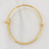 Bracelet Nail Hoop 6.8g / 7 1/2 in / 2.5mm Yellow Gold 18K